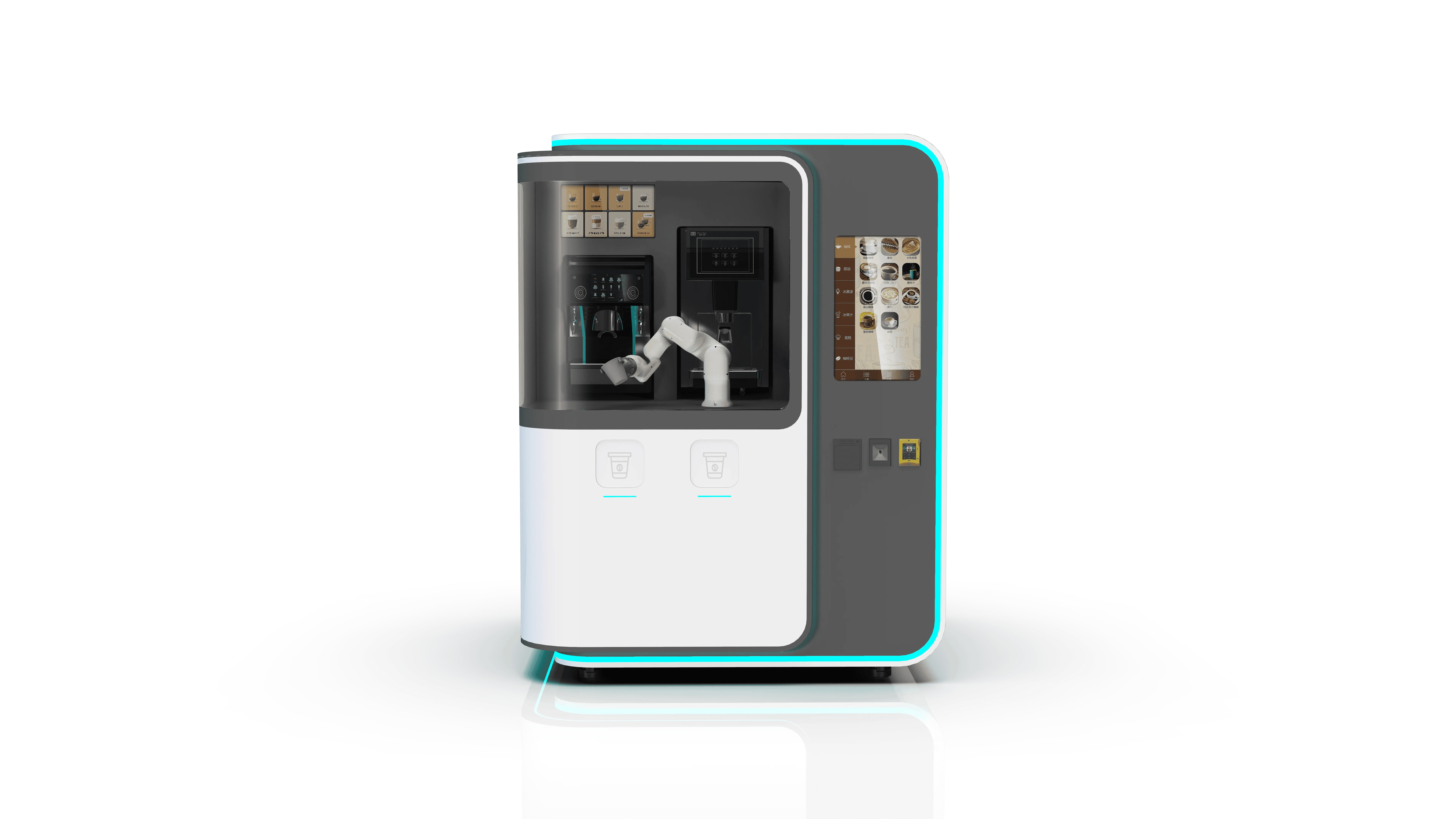 MOTON dual-arm latte art coffee robot
